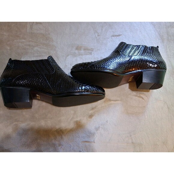 GIORGIO BRUTINI SHOES MENS SIZE 12 M GENUINE SNAKE SKIN BOOTIES BOOTS main image 8